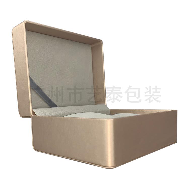 YTP-08橘色皮首饰盒侧面打开图2（750）