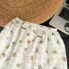 Pijama Cartoon Sapo Menina Estilo Coreano Celebridade da Internet Tamanho Grande para Mulheres, Estilo Primavera e Verão, Pode Ser Usado Fora, Conjunto de Roupa de Casa Solto de Três Peças