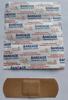 Comércio electrónico transfronteiriço multi-especificação respirável impermeável pano elástico band-aid comércio externo exportação elástico band-aid embalagem inglesa