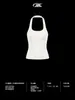 Blusa de Alça Halter Bk Skm Shapewear Feminino 250g Estilo Americano Verão Garota Picante Fresca Slim-Fit Regata Que Cobre os Seios Laterais.