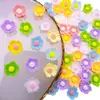 Novos Acessórios para Unhas Artísticas Flor de Cinco Pétalas Frescas Estilo Macaron Versátil Cor Sólida Atacado Florzinha Presilha de Cabelo para Unha Acessórios de Resina