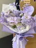Treze Flores Série Roxa Romântica Papel de Embrulho para Flores Material para Buquê de Dia dos Namorados Papel Kraft Papel de Embrulho para Flores de Presente