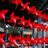 Decoración del Día Nacional Bandera Roja de Cinco Estrellas Molinillo de Viento Impermeable para Exteriores Centro Comercial Escuela Lugar Escénico Escena de Evento Atmósfera Baoshishi