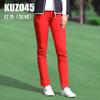 Calça de Golfe de Veludo PGM Outono e Inverno Calças Femininas Calças Esportivas de Alta Elasticidade Fornecimento Direto da Fábrica