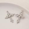 Nuevo Colgante de Aleación Galvanizado Pequeño Fresco Luna Tulipán Cruz DIY Accesorios de Joyería Pulsera Collar W