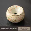 Cenicero de alta gama estilo Ru, cenicero de cerámica estilo chino con tapa, evita que las cenizas se dispersen, adecuado para uso en el hogar y la oficina, mesa de centro, y como cuenco de agua o recipiente para residuos de té.