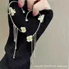 Venda Quente Transfronteiriça Exquisito Borboleta Flor Clipe de Orelha Clipe de Osso da Orelha Sem Furo Nicho Franja Clipe de Osso da Orelha Novo