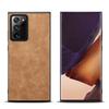 Adecuado para Funda de Teléfono Móvil Samsung Note20 Ultra, Patrón de Cuero Retro Cubierta Trasera Escarchada, Funda Protectora de Borde Suave de TPU