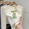 Camiseta de manga larga de forro polar 2026 otoño e invierno para niños y bebés, capa base de cuello redondo, top cálido cepillado para niñas