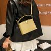 Estilo Nuevo de Verano 2026 Moda Tendencia Casual Chic Personalidad Textura Bolso de Hombro Único Cruzado Bolso Cuadrado Pequeño Simple