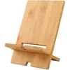 Soporte para teléfono móvil Nanzhu creativo de bambú y madera natural marco de soporte para teléfono móvil simple artefacto de drama set soporte para teléfono móvil con LOGOTIPO escolar