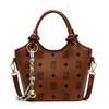 Bolsa Balde de Mão da Moda Feminina 2025 Nova Chegada Moda Têxtil Combina com Tudo Bolsa de Ombro Bolsa Transversal com Estampa de Urso