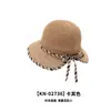 Sombrero de Pescador con Lazo de Nuevo Estilo para Primavera y Verano para Mujer, Sombrero de Protección Solar para Salidas, Sombrero de Cubo Adelgazante, Sombrero de Cubo Versátil