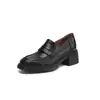 Mocassins redondos de camurça 5CM, totalmente em couro por dentro e por fora, emagrecem e reduzem o pé, estilo coreano simples da primavera de 2025