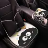Cojín para Asiento de Coche Verano Seda de Hielo Funda para Asiento Casual Dibujos Animados Cojín de Asiento de Medio Paquete Cuadros Antideslizante Transpirable Cojín para Asiento Trasero