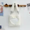 Bolsa de Pelúcia Feminina Tendência Outono e Inverno Estilo Coreano Estilo Ocidental Textura Simples Moda Bolsa de Mão Bolsa de Ombro Tendência