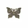 Accesorios de joyería DIY vintage mariposa aleación manualidades hechas a mano colgante directo de fábrica D204