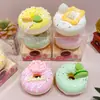 Juguete de Peluche Creativo con Forma de Macaron y Donut, Rebote Lento, Pellizcable, Lindo, Comida Simulada para Jugar, Peluche de Descompresión