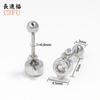Brincos de Tarraxa de Aço Inoxidável com Zircônia Lua Marquise de Alta Qualidade Versáteis Studs de Cartilagem Auricular Piercing de Lábio com Dente Externo Joias