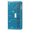 Adequado para Iphone12Mini Gravação a Laser Glitter Zíper Multicartão Capa para Celular Apple 12 Cordão Flip Suporte Capa de Couro