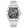 Reloj Marca Bugatti Personalizado Comercio Exterior Popular Moda Luminoso Caja de Fibra de Carbono Serie Gran Muralla Reloj Mecánico