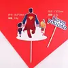 Decoración de Pastel de Cumpleaños para el Día del Padre Enchufe Papá Dios Masculino Papá Tarjeta Insertable La cabeza de la familia horneando bandera para hombres