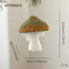 Nuevo Colgante de Navidad de Espuma Color Champán Tela Envuelta con Polvo Brillante Decoración de Árbol de Navidad Colgante de Perla Diseño de Escena con Forma Especial