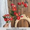 Flor artificial vermelha casamento chinês decoração de casamento arranjo de flores para caminho decoração de hall de hotel flor artificial atacado