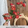 Flores da Série Vermelha para Decoração de Parede de Fundo de Casamento ao Ar Livre, Enfeites para Sala de Estar em Casa, Flores Artificiais Atacado, Ganhou o Prêmio Principal