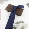 Gravata de Seda Poliéster Listrada para Homens, Acessório de Vestuário Formal Casual de Negócios, Gravata Jacquard Amarrada à Mão 8cm Atacado