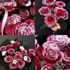 Ramo de Polvo Flocado Navideño Brillo Felpa Spray Floral Ecológico Pegamento en Spray Transparente Flores de Nieve Artificiales