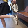 Zapatillas de Otoño para Mujer 2025 Nuevas Versátiles de Suela Plana Zapatos Deportivos para Estudiantes para Mujer Casual Transpirables Zapatos Blancos para Mujer Venta al por Mayor