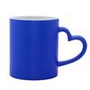Taza de Transferencia Térmica con Asa de Corazón Taza que Cambia de Color Asa de Amor Taza que Cambia de Color Taza de Cerámica que Cambia de Color para Bricolaje Venta al por Mayor