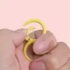 Llavero de Aleación Colorido Pintado en Spray con Forma de Ocho Kit de Materiales para Accesorio Colgante de Hebilla para Bolso Hecho a Mano DIY