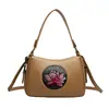 Bolso de mano transfronterizo para mujer 2026 nuevo, moderno y elegante, bolso tote simple de mediana edad para mamás, gran capacidad, multicapa, para hombro y cruzado