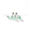 Jiangtai F136 Joyería de Aleación de Titanio Cabeza de Bola Piedra Natural Más Vendida Cuerpo de Aleación de Titanio G23 Joyería para Piercing Aretes