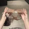 Atmósfera romántica francesa~ Transparentes sexys encaje de pura lujuria transpirables bragas de cintura media para mujer modelo nuevo 2026