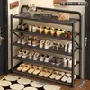 Zapatero plegable para entrada de casa, multicapa, sin necesidad de instalación, zapatero simple, estante para zapatos ahorrador de espacio para sala de estar
