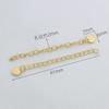 Aleación 18K14K pulsera tejida a mano con cuentas collar llavero más cadena larga cadena de cola accesorios de joyería