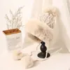 Chapéu de pescador de pelúcia tricotado preto para mulheres, estilo coreano outono e inverno, chapéu balde de circunferência da cabeça grande, quente e moderno, faz o rosto parecer menor