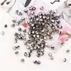 Cristal de vidro de cor galvanizada contas pontiagudas Contas de diamante contas soltas atacado criativo DIY acessórios de joias pulseira da moda contas