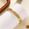 Pulsera Transfronteriza de Nuevo Producto Pulsera Dorada y Plateada para Hombres y Mujeres Pulsera de Oro de Arena de Vietnam Joyería de Tanque de Oro de Imitación 18K