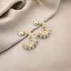 Pendientes de Perla de Lujo Ligero y de Moda Dos Usos, Estilo Novedoso, Pendientes Versátiles, Pendientes Elegantes y de Gama Alta para Mujer