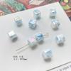 Contas quadradas de cerâmica cor AB para pulseira de miçangas DIY feita à mão, material para colar, brincos feitos à mão, acessórios de joia