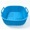 Forma de silicone para Air Fryer de grau alimentício mais vendida internacionalmente, forma de silicone para assar resistente a altas temperaturas, forma antiaderente para bolos e pizzas