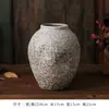 Jarrón de Cerámica, Decoración de B&B Estilo Retro Wabi-Sabi, Arreglo Floral de Arte de Gres Medieval, Decoración del Hogar, Maceta de Arcilla