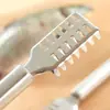 Raspador de escamas multifuncional de aço inoxidável, raspador de escamas de peixe, cortador de aço inoxidável, artefato para matar peixes, faca para matar peixes