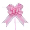 Transfronteiriça Grande 50 Fio de Neve Laço Flor de Mão Cor Sólida Liso Elegante Decoração de Carro de Casamento Embalagem de Presente de Natal Flor