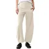 Pantalones de viaje para mujer más vendidos transfronterizos, con cintura elástica holgada, diseño de pierna curva, estilo de pierna ancha, bolsillos casuales y longitud recortada