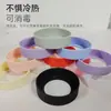 Cubierta de Taza Aislante de Silicona Transfronteriza, Antideslizante y Resistente a Altas Temperaturas Cubierta para Taza Espacial, Diámetro 8.5cm Almohadilla de Silicona para Taza de Agua